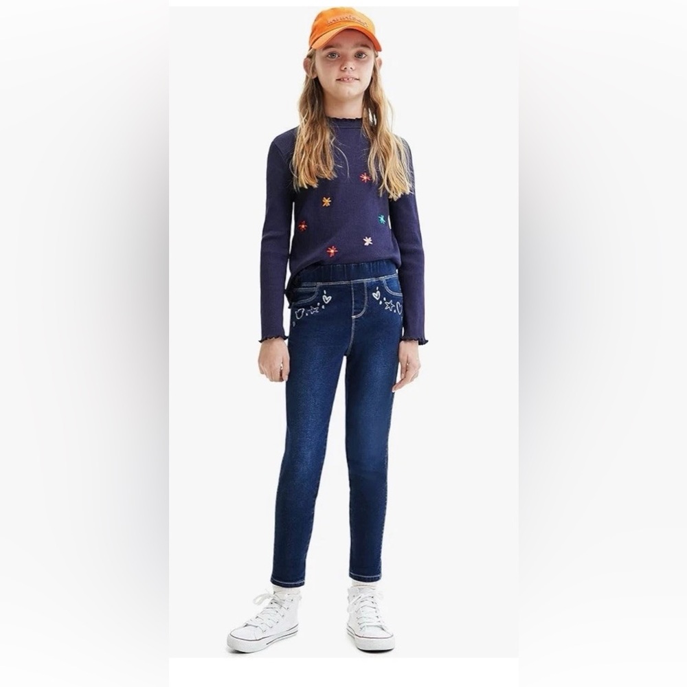 Desigual Leggings Blue Toddler Girls Size 3/4 new - Picture 2 of 15